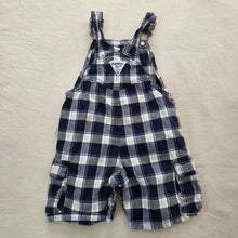 Load image into Gallery viewer, Older Oshkosh Plaid Shortalls 24 months
