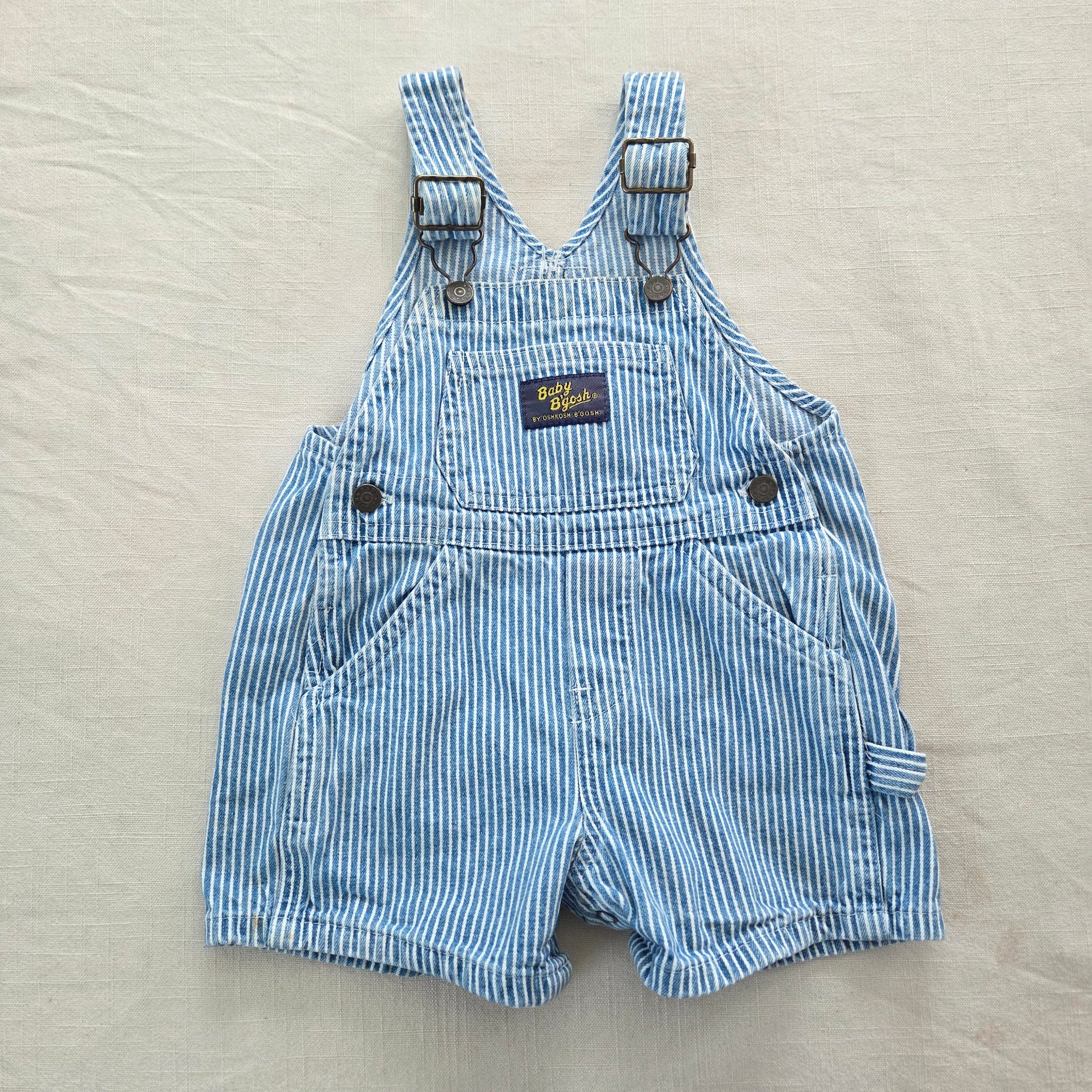 Vintage Oshkosh Engineer Striped Shortalls 12 months – Nostalgic 