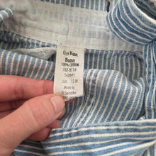 Load image into Gallery viewer, Vintage Oshkosh Engineer Striped Shortalls 12 months
