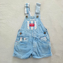 Load image into Gallery viewer, Vintage Oshkosh Striped Denim Shortalls 3t/4t
