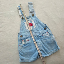 Load image into Gallery viewer, Vintage Oshkosh Striped Denim Shortalls 3t/4t
