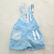 Load image into Gallery viewer, Vintage Oshkosh Striped Denim Shortalls 3t/4t
