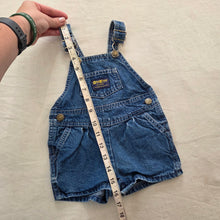 Load image into Gallery viewer, Vintage 80s Oshkosh Denim Shortalls 12 months
