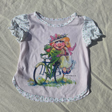 Load image into Gallery viewer, 80s Vintage Kermit &amp; Miss Piggy PJ Top 3t

