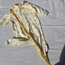 Load image into Gallery viewer, 90s Vintage Turtles + Fish Yellow PJs 3 months
