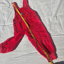 Load image into Gallery viewer, 90s Vintage Oshkosh Red Cord Jogger Overalls 3t/4t
