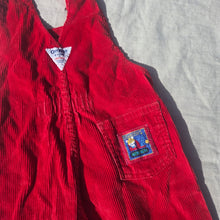 Load image into Gallery viewer, 90s Vintage Oshkosh Red Cord Jogger Overalls 3t/4t
