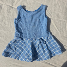 Load image into Gallery viewer, Vintage Blue Peplum Tunic Top 2t/3t
