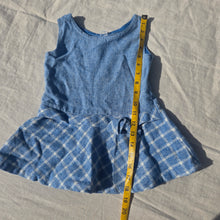 Load image into Gallery viewer, Vintage Blue Peplum Tunic Top 2t/3t
