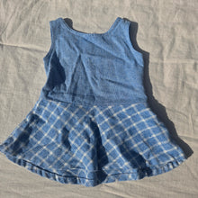 Load image into Gallery viewer, Vintage Blue Peplum Tunic Top 2t/3t
