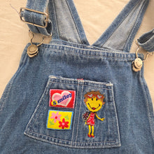 Load image into Gallery viewer, 00s Vintage Smiley Denim Shortalls 5t/6
