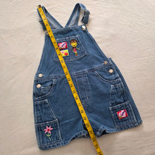 Load image into Gallery viewer, 00s Vintage Smiley Denim Shortalls 5t/6
