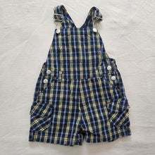 Load image into Gallery viewer, 00s Vintage Plaid Cotton Shortalls 6-9 months

