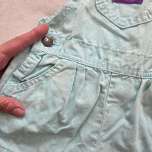 Load image into Gallery viewer, 80s Vintage Oshkosh Light Blue Shortalls 12 months

