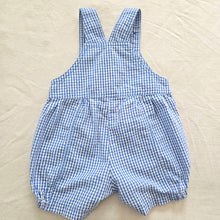 Load image into Gallery viewer, 90s Vintage Cupcake Gingham Bubble Shortalls 12 months
