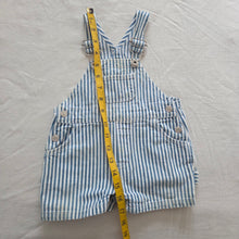 Load image into Gallery viewer, 90s Vintage Gap Striped Denim Shortalls 3-6 months

