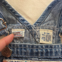 Load image into Gallery viewer, 90s Vintage Little Arizona Denim Shortalls 3-6 months
