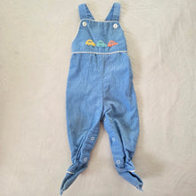 Load image into Gallery viewer, 80s Vintage Healthtex Cars Footed Overalls 6-9 months
