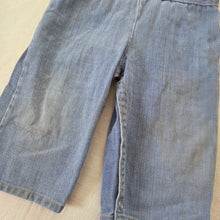 Load image into Gallery viewer, 70s Vintage Denim Wide Leg Overalls 12 months
