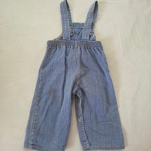 Load image into Gallery viewer, 70s Vintage Denim Wide Leg Overalls 12 months

