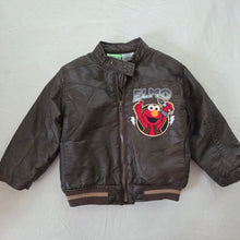 Load image into Gallery viewer, Y2K Elmo Rockstar Faux Leather Jacket 3t/4t
