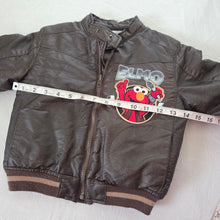 Load image into Gallery viewer, Y2K Elmo Rockstar Faux Leather Jacket 3t/4t

