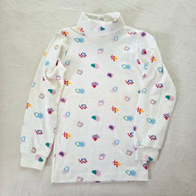 Load image into Gallery viewer, 80s Healthtex Heart Turtleneck 4t/5t

