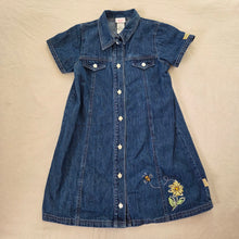 Load image into Gallery viewer, 90s/Y2k Vintage Denim Flower Dress kids 6

