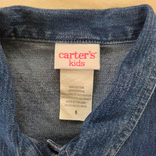 Load image into Gallery viewer, 90s/Y2k Vintage Denim Flower Dress kids 6

