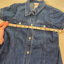 Load image into Gallery viewer, 90s/Y2k Vintage Denim Flower Dress kids 6

