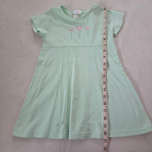 Load image into Gallery viewer, 90s/Y2k Vintage Flower Embroidered Green Dress 5t

