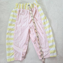 Load image into Gallery viewer, 90s Vintage Pink &amp; Yellow Striped Pants 18 months
