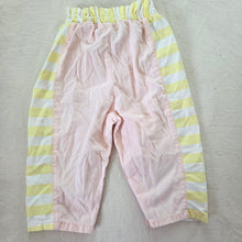 Load image into Gallery viewer, 90s Vintage Pink &amp; Yellow Striped Pants 18 months
