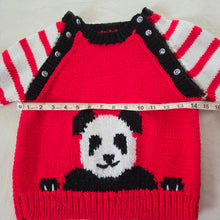 Load image into Gallery viewer, 80s/90s Vintage Panda Knit Sweater 4t/5t
