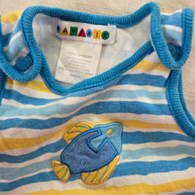 Load image into Gallery viewer, Y2k Vintage Fish Striped Cotton Romper 0-3 months
