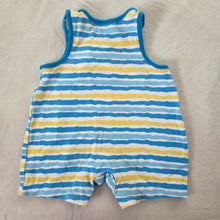 Load image into Gallery viewer, Y2k Vintage Fish Striped Cotton Romper 0-3 months
