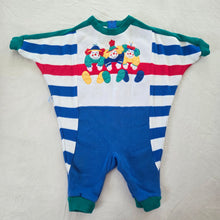 Load image into Gallery viewer, 90s Vintage Clowns Striped Slouchy Bodysuit 6-9 months
