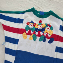 Load image into Gallery viewer, 90s Vintage Clowns Striped Slouchy Bodysuit 6-9 months
