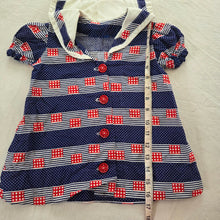 Load image into Gallery viewer, 80s Vintage Nautical Tunic Top 2t/3t

