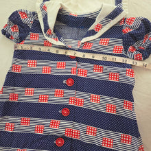 Load image into Gallery viewer, 80s Vintage Nautical Tunic Top 2t/3t
