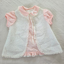 Load image into Gallery viewer, 70s/80s Vintage Lace Pink Dress 3-6 months

