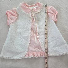 Load image into Gallery viewer, 70s/80s Vintage Lace Pink Dress 3-6 months

