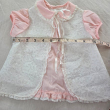 Load image into Gallery viewer, 70s/80s Vintage Lace Pink Dress 3-6 months
