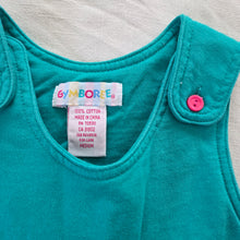 Load image into Gallery viewer, 90s Vintage Gymboree Teal Cotton Dress 2t/3t
