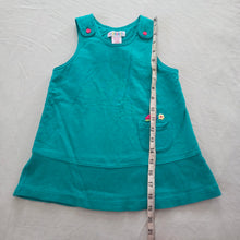 Load image into Gallery viewer, 90s Vintage Gymboree Teal Cotton Dress 2t/3t
