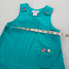 Load image into Gallery viewer, 90s Vintage Gymboree Teal Cotton Dress 2t/3t
