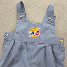 Load image into Gallery viewer, 80s Vintage Toy Block Overalls 6-9 months
