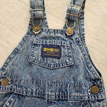 Load image into Gallery viewer, 80s Vintage Oshkosh Acid Wash Overalls 12 months
