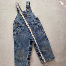 Load image into Gallery viewer, 80s Vintage Oshkosh Acid Wash Overalls 12 months
