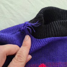 Load image into Gallery viewer, 80s/90s Vintage Colorful Bear Knit Sweater 4t *flaw
